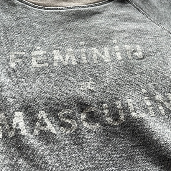 Last day. Sezane et Madewell feminine masculin sweatshirt - Picture 3 of 4